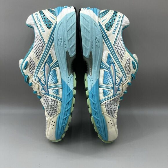 Brooks‎ Adrenaline GTS 13 Women Size 8 Shoes White Teal Blue Running Sneakers - Picture 6 of 9